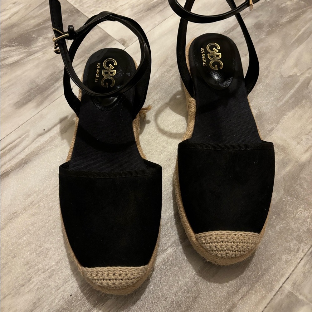 Black Espadrille Sandals